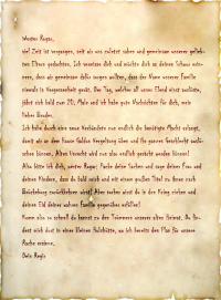 Regirs Brief an seinen Bruder Rogar